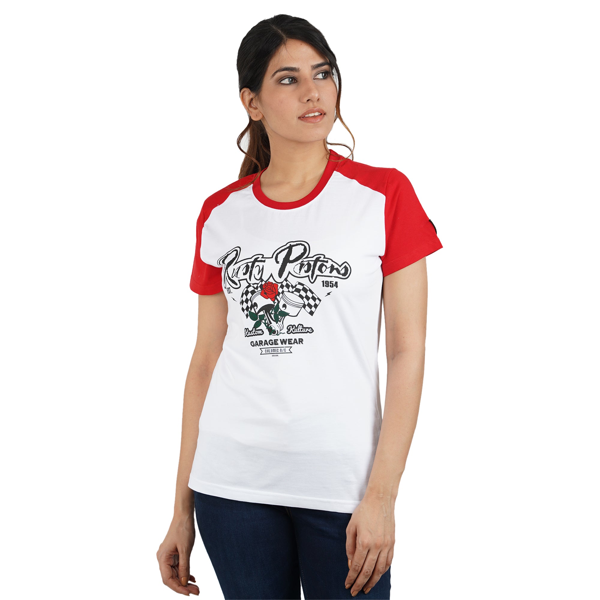 Women Raglan Tshirts-Short sleeve