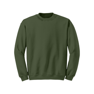 Sweat-shirt vert militaire MOQ 50 PCS