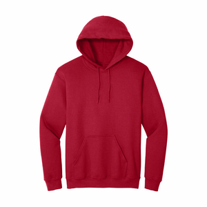 Cherry Red Hoodie with Kangaroo Pocket-MOQ 50 pcs