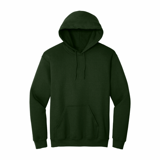 Forest Green Hoodie with Kangaroo Pocket