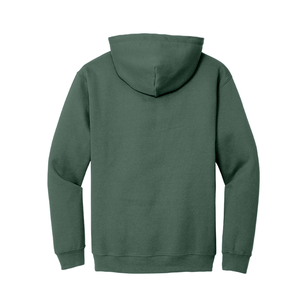 Heather Sport Dark Green Hoodie with Kangaroo Pocket