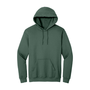 Heather Sport Dark Green Hoodie with Kangaroo Pocket