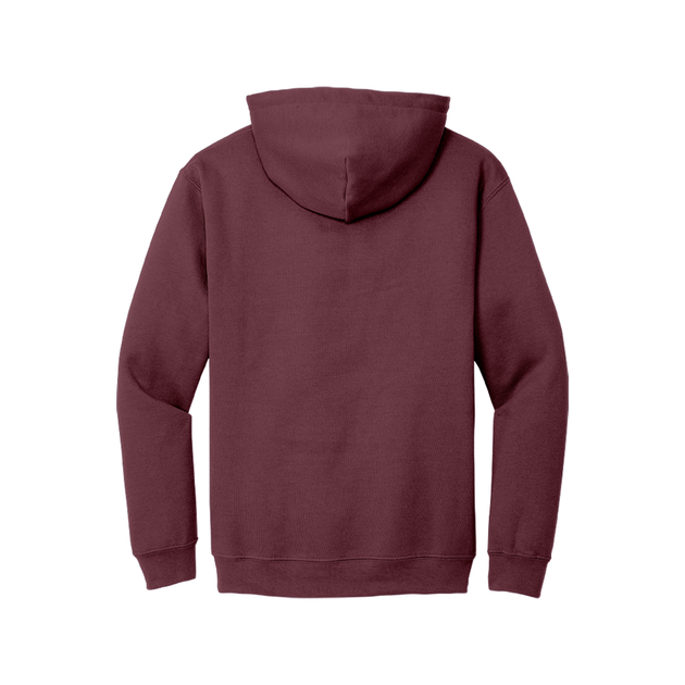 Sweat à capuche Heather Sport Dark Maroon avec poche kangourou-MOQ 50 pièces