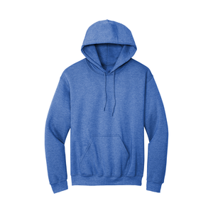 Sweat à capuche Heather Sport Royal avec poche kangourou-MOQ 50 pièces