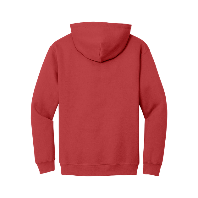 Sweat à capuche Heather Sport Scarlet avec poche kangourou-MOQ 50 pièces