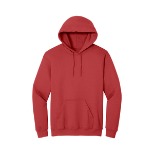 Sweat à capuche Heather Sport Scarlet avec poche kangourou-MOQ 50 pièces