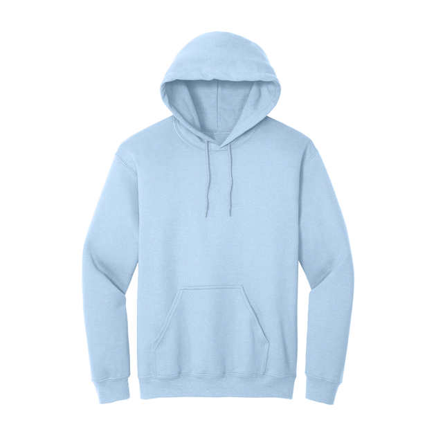 Sweat à capuche bleu clair avec poche kangourou-MOQ 50 pcs