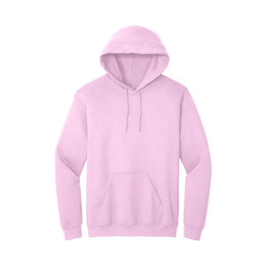 Sweat à capuche rose clair avec poche kangourou-MOQ 50 pcs