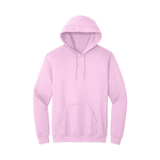 Sweat à capuche rose clair avec poche kangourou-MOQ 50 pcs