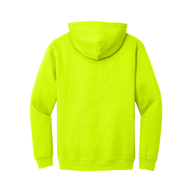 Safety Green Hoodie with Kangaroo Pocket