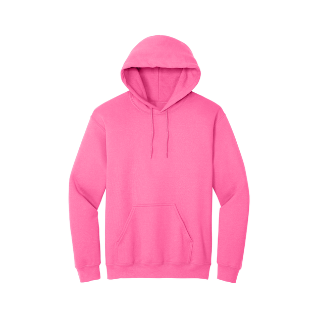 Safety Pink Hoodie with Kangaroo Pocket