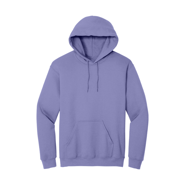 Violet Hoodie with Kangaroo Pocket