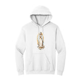 White Hoodie with Kangaroo Pocket