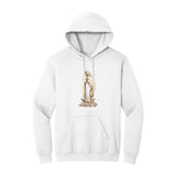 White Hoodie with Kangaroo Pocket