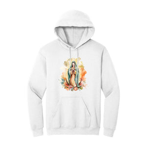 White Hoodie with Kangaroo Pocket