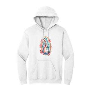 White Hoodie with Kangaroo Pocket