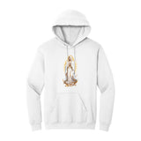 White Hoodie with Kangaroo Pocket