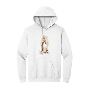 White Hoodie with Kangaroo Pocket