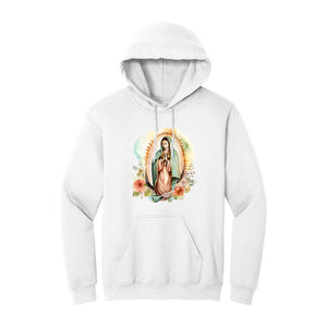 White Hoodie with Kangaroo Pocket