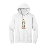 White Hoodie with Kangaroo Pocket