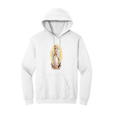 White Hoodie with Kangaroo Pocket