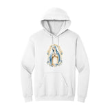 White Hoodie with Kangaroo Pocket