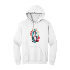 White Hoodie with Kangaroo Pocket