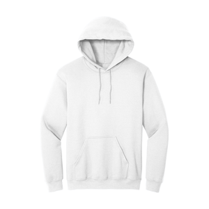 White Hoodie with Kangaroo Pocket