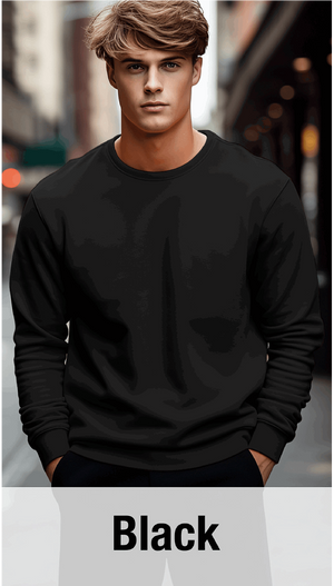 Black Sweatshirt MOQ 50 PCS