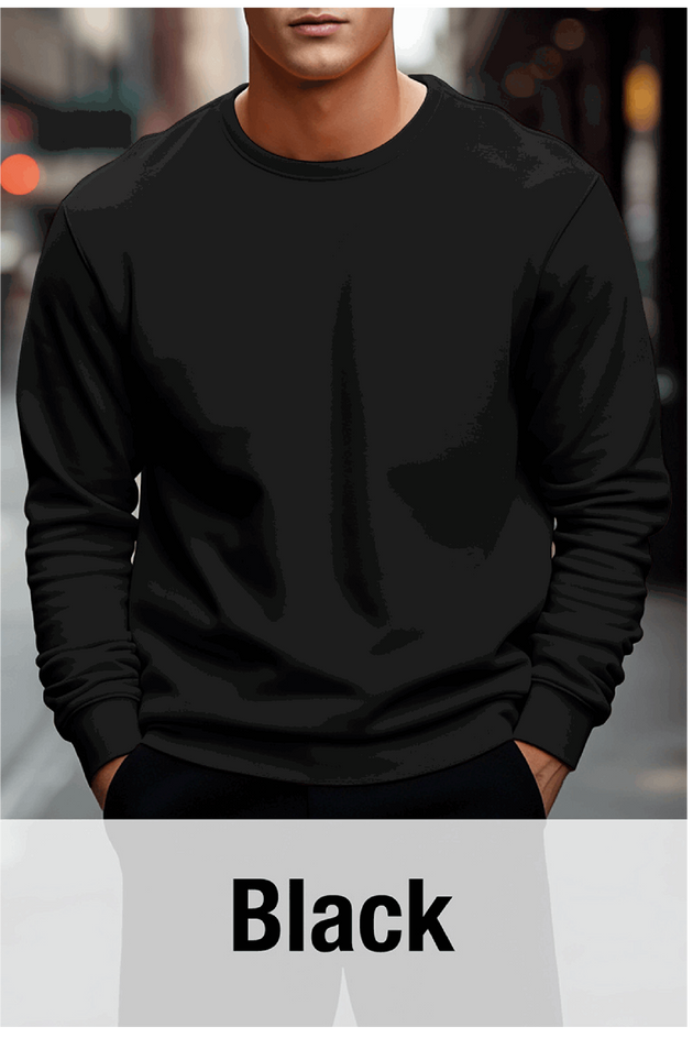 Black Sweatshirt MOQ 50 PCS