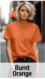 Burnt Orange T-Shirt -MOQ 50 pcs