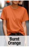 Burnt Orange T-Shirt -MOQ 50 pcs