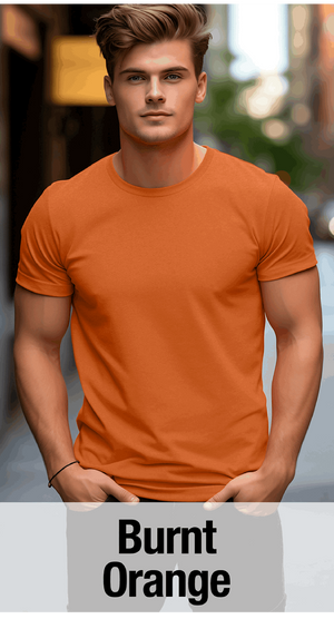 Burnt Orange T-Shirt -MOQ 50 pcs