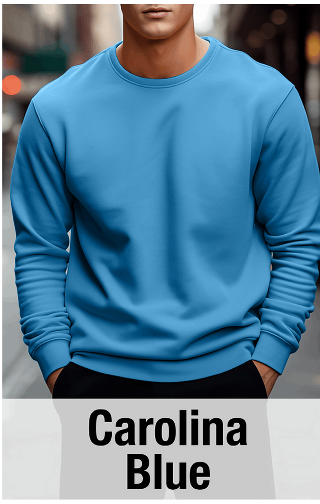 Carolina Blue Sweatshirt MOQ 50 PCS