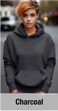 Charcoal Hoodie with Kangaroo Pocket-MOQ 50 pcs