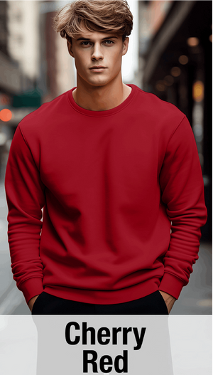 Cherry Red Sweatshirt MOQ 50 PCS