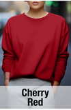 Cherry Red Sweatshirt MOQ 50 PCS