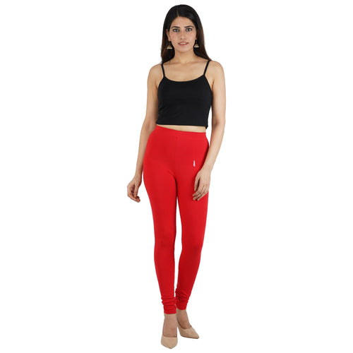 Red Women Leggings