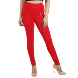 Red Women Leggings