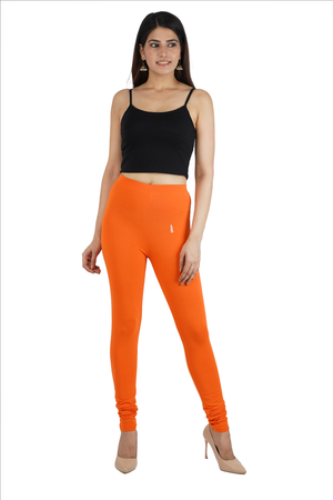 Orange Women Leggings