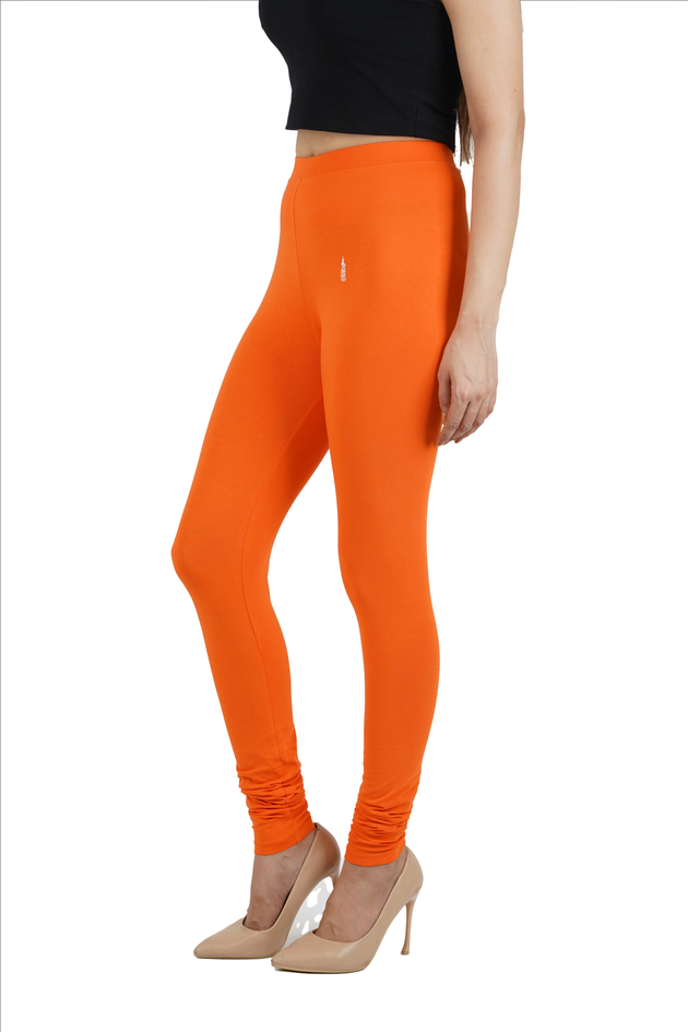 Orange Women Leggings