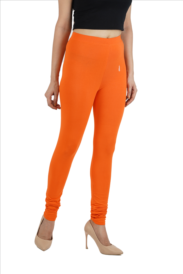 Orange Women Leggings