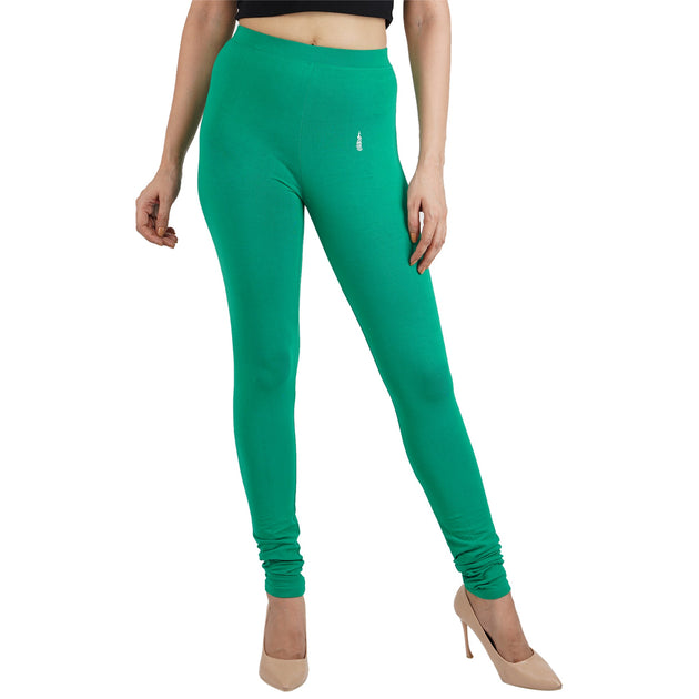 Green Women Leggings