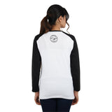 White-Black Raglan Long sleeve T-Shirt