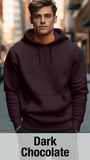 Dark Chocolate Hoodie with Kangaroo Pocket