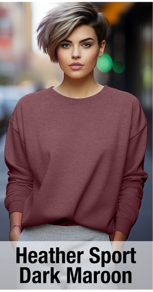 Heather Sport Dark Maroon Sweatshirt