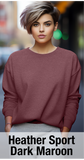 Heather Sport Dark Maroon Sweatshirt