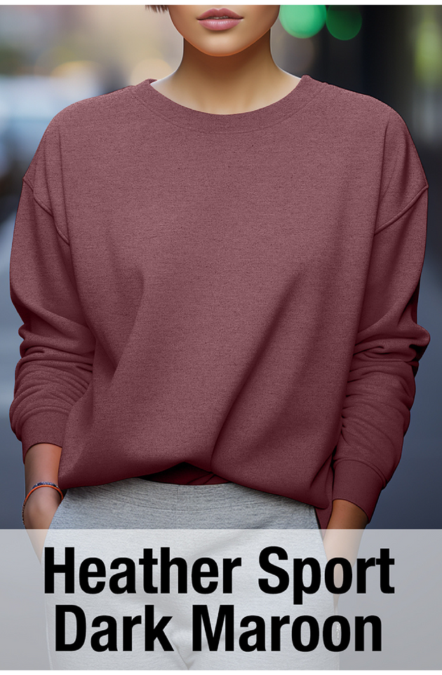 Heather Sport Dark Maroon Sweatshirt