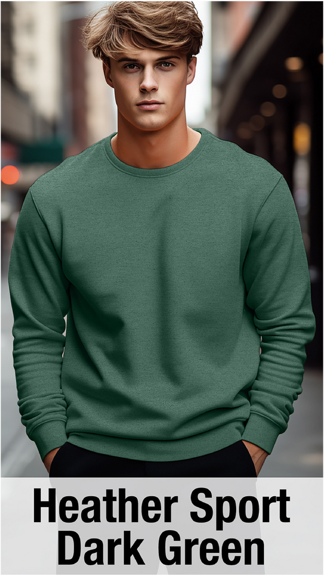 Heather Sport Dark Green Sweatshirt