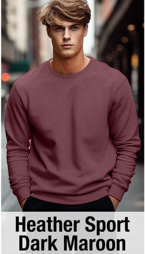 Heather Sport Dark Maroon Sweatshirt